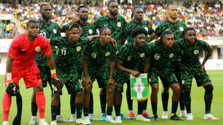 Offenbar großen Strapazen ausgesetzt: Nigerias Nationalmannschaft.