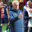 Zwei Senkrechtstarter und einer mit Aufholbedarf: Hansi Flick, José Mourinho und Arne Slot (v.li.)