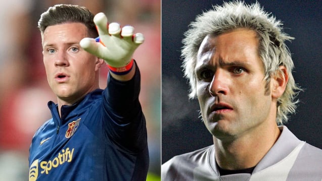 Lobt Marc-André ter Stegen: Valencias langjähriger Keeper Santiago Canizares (re.).