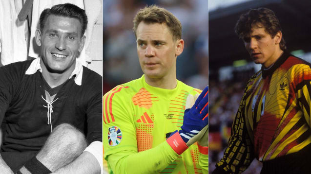 Drei DFB-Torhüter, drei verschiedene Rücktritt-Geschichten: Heinrich Kwiatkowski, Manuel Neuer und Bodo Illgner.