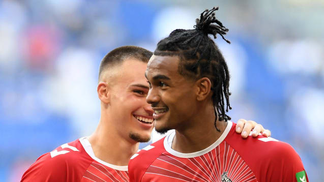 Zwei Geißböcke mit dem Adler auf der Brust: Der DFB lud die Kölner Damion Downs (rechts) und Tim Lemperle zur U-20- bzw. U-21-Auswahl ein.
