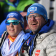 Biathletin Franziska Preuß und Stefan Schwarzbach vom DSV.