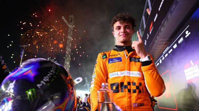 Im Nachtrennen ganz vorn: Lando Norris.