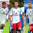 Robert Glatzel (Mitte) verletzte sich im Testspiel schwer. Ransford Königsdörffer (li.) und Davie Selke (r.) rücken in den Fokus.