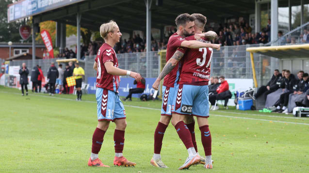 Erleichterung: Der SC Weiche Flensburg 08 lieferte eine überzeugende Derby-Leistung ab.