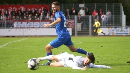 Schmerzhafte Phase: Hessen Kassel (weiß) musste sich Freiberg geschlagen geben.