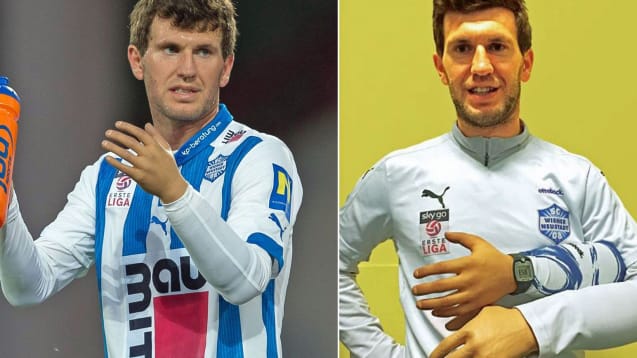 Andreas Schicker 2016 als Spieler vom SC Wiener Neustadt und beim Termin mit dem kicker 2016.