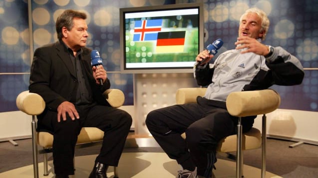 Führten am 6. September 2003 ein inzwischen legendäres TV-Gespräch: Waldemar Hartmann (li.) und Rudi Völler.