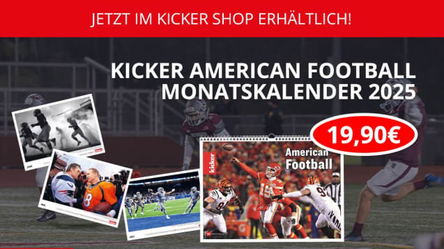 Jetzt neu: der kicker NFL-Kalender 2025.
