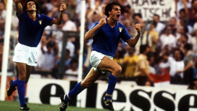 1982 besiegte Italien Deutschland im WM-Finale. Mittendrin: Marco Tardelli.