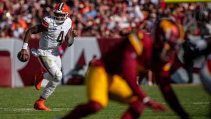 Kriegt sehr wenig gebacken: Browns-Quarterback Deshaun Watson.
