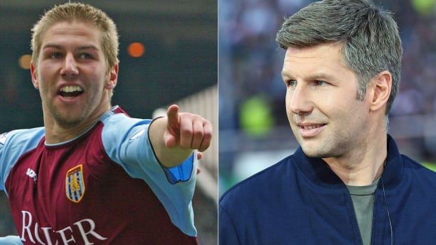 Verfolgt das Spiel seines Ex-Vereins Aston Villa gegen Bayern im BBC-Studio.