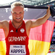 Para-Kugelstoßer Kappel gewann nach Gold in Rio und Bronze in Tokio diesmal Silber.