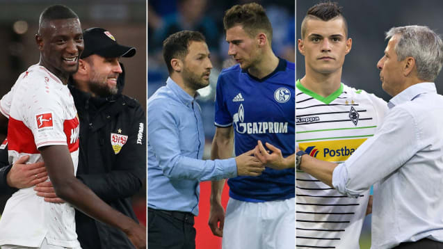 Schlüsselspieler, von denen sich ihre Trainer trennen mussten: Serhou Guirassy, Leon Goretzka, Granit Xhaka (v. li.).