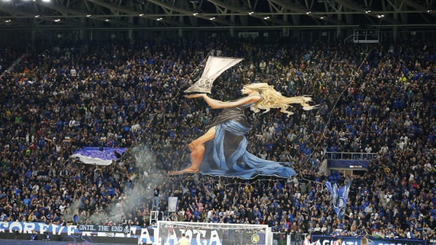 Ziel von Schalker Randalieren: Fans von Atalanta Bergamo.