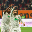 Tor beim Debüt: Alexis Claude-Maurice mit Frank Onyeka.