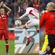 Prägende Figuren der Bundesliga: Arjen Robben, Mario Gomez und Jan Koller (v. li.).