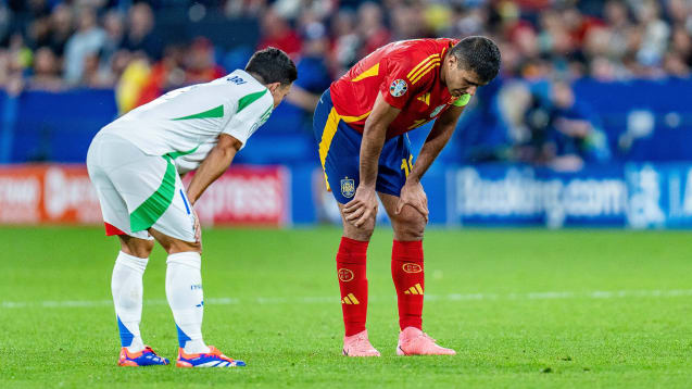 Zieht aufgrund der wachsenden Belastung einen Spielerstreik in Erwägung: Spaniens Europameister Rodri, der sich am Sonntag in Diensten von ManCity verletzte.