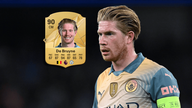 Einen Punkt schlechter als letztes Jahr: Kevin De Bruyne in FC 25.