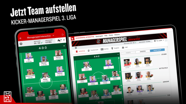 kicker-Managerspiel Interactive 3. Liga